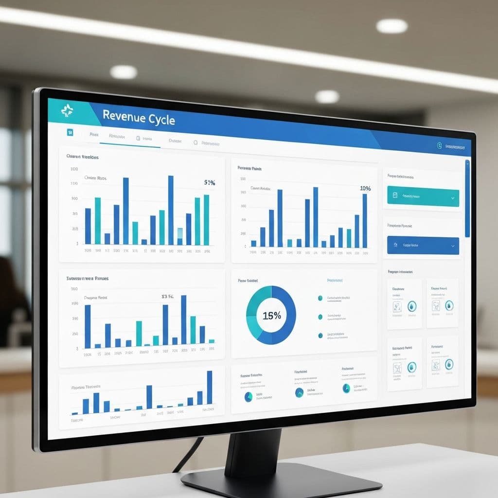 WeRrcm RCM dashboard showing real-time analytics and claim management